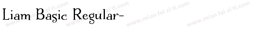 Liam Basic Regular字体转换